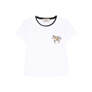 Alessandro Enriquez Women Embroidered Cotton T-Shirt
